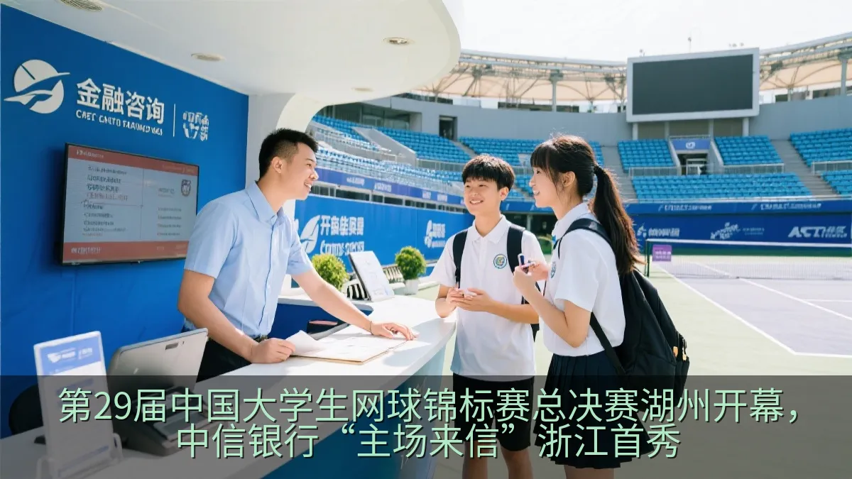 网球赛事现场金融服务咨询专区